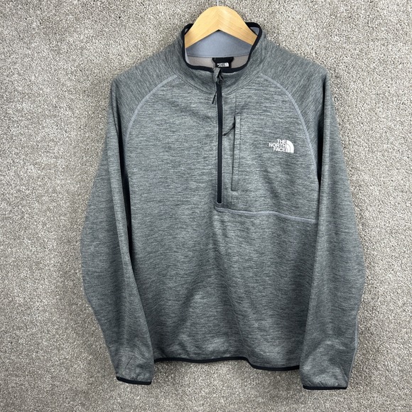 The‎ North Face Canyonlands 1/2 Zip Fleece Gray Men's Size XL Casual Active - Picture 1 of 7
